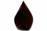 Polished Indonesian Blue Amber Flame #355804-1